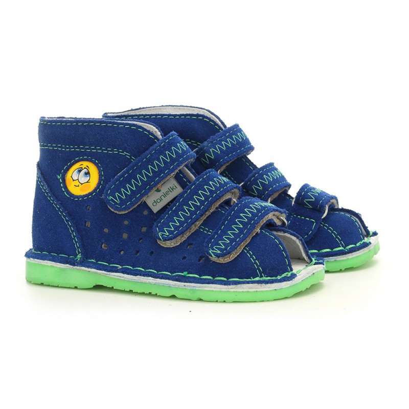 Buty profilaktyczne Danielki T105E blue fluo z