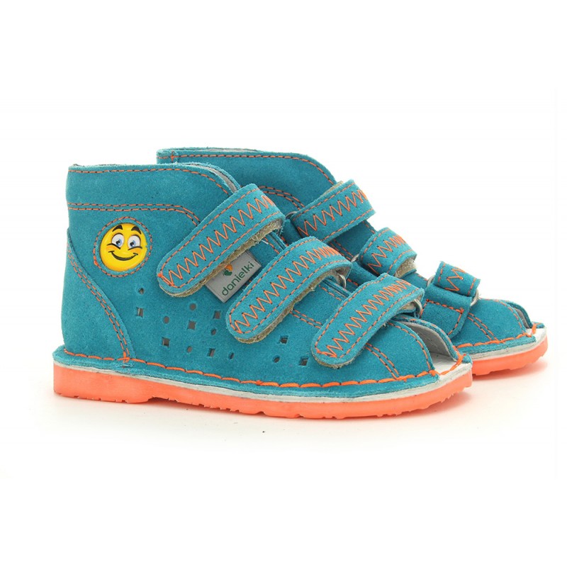 Buty profilaktyczne Danielki T105E turkus fluo p