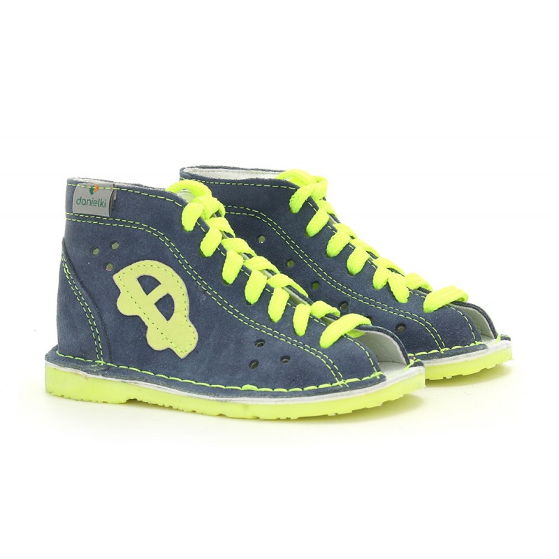 Buty profilaktyczne Danielki ST20 jeans fluo z