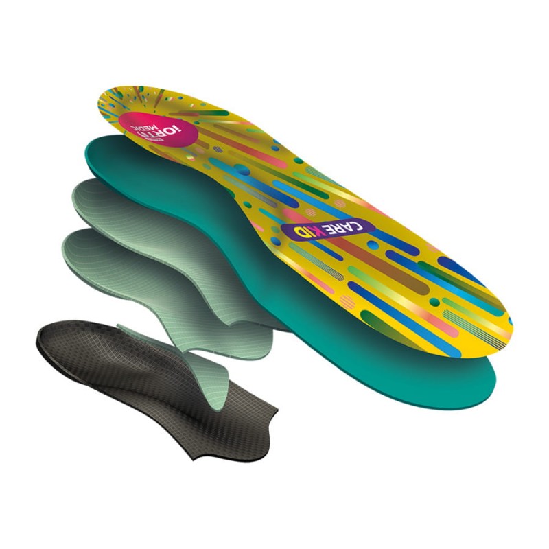 Płaskostopie podłużne - wkładki ortopedyczne Mazbit iORTO CARE KID (STANDARD)