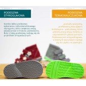 Buty profilaktyczne Danielki T105E turkus fluo p